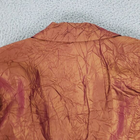 VINTAGE Joseph Ribkoff Jacket Womens 10 Orange Solid Casual Dress Suit‎ Coat New - Picture 9 of 11